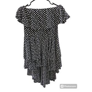 Windsor off the shoulder polka dot dress SZ small